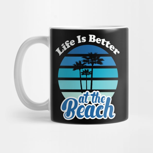 At The Beach T-Shirt - Summer Vibes Graphic Tee by Urbanprint